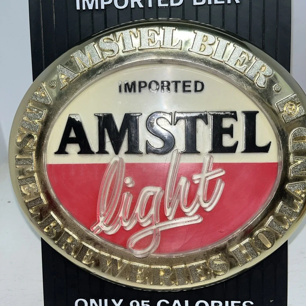 AMSTEL LIGHT IMPORTED BIER COUNTER / WALL PROMO DISPLAY IN EXCELLENT CONDITION